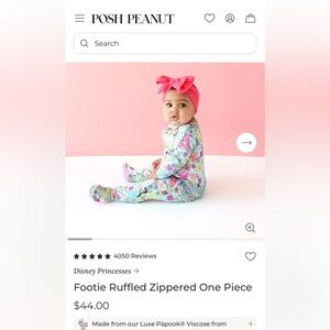 Posh Peanut Disney Princess Convertible One Piece